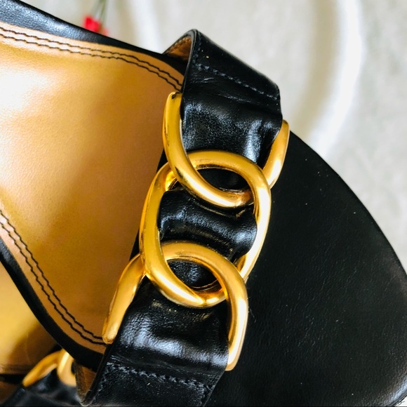 Unisa | Leather gold chain sandals - Picture 4 of 11